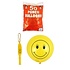 Henbrandt 50 STUKS | Smiley Bounce Ballonnen | Traktatie / Uitdeelcadeautjes | Jongens & Meisjes | Kleur: Geel |  (50 stuks)