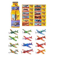 Henbrandt 48 Stuks - Uitdeelcadeautjes - Fighter Gliders vliegtuig - Zweefvliegtuigen - Model: Foam Vliegtuigen in Display