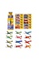 Henbrandt 48 Stuks - Uitdeelcadeautjes - Fighter Gliders vliegtuig - Zweefvliegtuigen - Model: Foam Vliegtuigen in Display