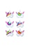 Henbrandt 24 STUKS | Mix Unicorn / Eenhoorn Maskers van Foam | Traktatie / Uitdeelcadeautjes | Mix kleuren Unicorn Maskers | Jongens & Meisjes  (24 stuks)