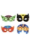 Henbrandt 24 STUKS | Mix Superhelden Maskers van Foam | Traktatie / Uitdeelcadeautjes | Mix Kleuren Superhelden Feest Maskers | Jongens  (24 stuks)