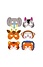 Henbrandt 24 STUKS | Mix Dieren Maskers van Foam | Traktatie / Uitdeelcadeautjes | Mix soorten Dieren | Jongens & Meisjes  (24 stuks)