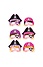 Henbrandt 24 STUKS | Mix Meisjes Piraten Maskers van Foam | Traktatie / Uitdeelcadeautjes | Mix soorten Piraat Maskers | Piraten Feest | Meisjes  (24 stuks)