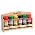 Kesper FSC Grenen Houten Kruiden Wandrek, voor het opbergen van 6 Kruiden | Kruidenrek | Spice Rack | Kruiden Organizer | Specerijen opbergen | Afm. 28 x 6 x 17.5 Cm.