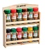 Kesper FSC Grenen Houten 2 Laags Kruiden Wandrek, voor het opbergen van 12 Kruiden | Kruidenrek 2 Laags | Spice Rack | Kruiden Organizer | Specerijen opbergen | Afm. 28 x 6 x 17.5 Cm.