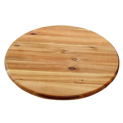 Kesper FSC Acacia Houten Draaiplaat / Draaiplateau | Diameter 40 Cm. | Roterende snijplank | Draaibare Plaat | Draaiende plank voor Kaas, Taart of andere Hapjes | Afm. 40 x 40 x 4 Cm.