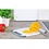Kesper Kunstof Snijplank  met Anti slip functie | Vaatwasmachinebestendig | Snij plank met handvat | Afm. 31,5 x 20 x 1 cm | Kleur: Wit / Grijs