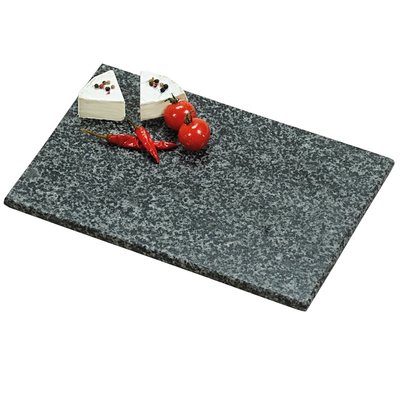 Kesper Granieten Snijplank | Solide Stenen Snijplank | Snij plank van Steen | Materiaal: Graniet |  Afm. 30 x 20 x 1,5 cm | Kleur: ZWART