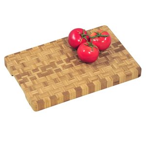 Kesper Professionele FSC® Houten Bamboe Snijplank, met verzonken handgrepen | Dikke snij plank | Afm. 36 x 24 x 3 Cm. | Pro Snijplank