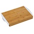 Kesper  2-1 FSC® Bamboe Snijplank met 2 uitschuifbare opvang bakken | 2 Opvangbakken voor Groente of fruit | Keuken snijplank Rechthoekig | Snij Plank met opvangbak |  Afm. 41 x 25 x 4 cm