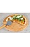 Kesper FSC® Bamboe Pizzaplaat met GRATIS Pizzasnijder | Pizza Snijden | Pizzaplank | Pizzabord | Pizza Snijplank | 32 x 32 x 15,5 Cm.