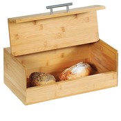 Kesper FSC® Houten Broodtrommel met Optil deksel | BAMBOE | Brood trommel | Brooddoos voor opbergen van broodjes | Afm. 36 x 20 x 14 Cm.