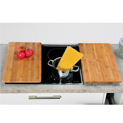 Kesper FSC® Houten Snijplank / Afdekplaat bamboe hout, Met Saprand | Snij Plank | Kookplaat Afdekplaat | Afm. 50 x 28 x 4 Cm