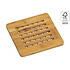 Kesper Luxe FSC® Houten Bamboe Pannenhouder / Pannen Onderzetter | Panonderzetter Vierkant | Hittebestendige Pannen Onderzetters | Afm. 19 x 19 x 1,4 Cm. | Kleur: Bamboe