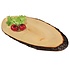 Kesper Serveerplank Boom Schors, Materiaal: Elzenhout | Voor Tapas, Kaas enz. | Serveer plank / Kaasplank / Tapas plank | Afm. 35-39 x 16 x 1,5 cm.