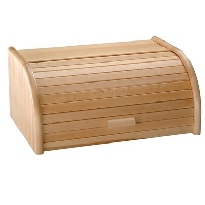 Kesper FSC® Beukenhouten Broodtrommel met Rolluik | Brood Trommel van beuken hout | Brooddoos rolluik | Broodkast | Brood trommel / kast | Afm. 39 x 18 x 25 Cm.