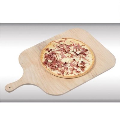 Kesper FSC®  Houten Pizzaschep met Handgreep | Pizzaspatel | Broodschep | Pizza schep vierkant | Afm. 38 x 32 x 0,8 Cm.