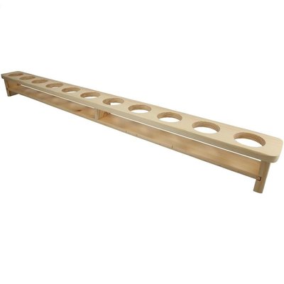 Kesper FSC® Houten 1 Meter BIER Dienblad | Biermeter | Bierlat | Meter Bier dienblad met gaten | Bierglashouder | Voor 11 Glazen bier | Afm. 100 x 8,5 x 10 Cm.