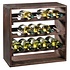 Kesper FSC® Houten Wijnflessen legbordsysteem voor 15 wijn flessen | Wijnrek | Flessenrek | Wijn rek | Materiaal: Grenen Hout | Afm. 50 x 50 x 25 Cm.