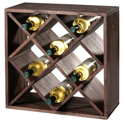 Kesper FSC® Houten Wijnflessen legbordsysteem voor 20 wijn flessen | Wijnrek | Flessenrek | Wijn rek | Materiaal: Grenen Hout | Afm. 50 x 50 x 25 Cm.
