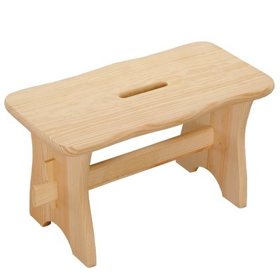 Kesper FSC® Dennenhouten Voetenbank |  Opstapkruk | Opstapje | Houten krukje | Kinderkruk | Voeten bank | Afm. 38,5 x 19 x 21 Cm.