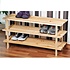 Kesper FSC® Dennenhouten Schoenenrek, 3 Verdiepingen voor 9 Paar Schoenen | Schoenenkast | Schoenen Rek | Afm. 77 x 40 x 26 Cm. | Kleur: natuurlijk Dennenbruin