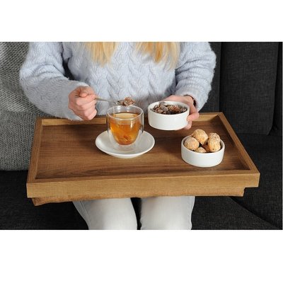 Kesper FSC® MDF Comfortabel Schoot Dienblad met Kussen | Knie Dienblad Kussen | Schoottafel | Schootdienblad | Knie Laptoptafel | Dienbladkussen |  Afm. 50 x 32 x 7.5 Cm.