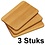 Kesper 3 STUKS FSC® Beuken Houten Ontbijtborden / Snijplanken SET | Ontbijtplankje / Serveerplank | Snij Planken Set | Afm. 23 x 15 x 1 Cm. |  SET van 3 STUKS