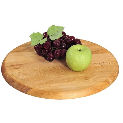 Kesper FSC® Beukenhouten Draaiplateau en Roterende Serveerbord, Diameter Ø 35 cm | Draaiplateau | Draaitafel | 360 Graden draaibaar om voedsel te serveren | Serveerschaal | Draai plateau | Afm. 35 x 35 x 4 Cm.