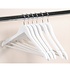Kesper 6 STUKS Luxe FSC® houten kledinghangers | Stevige klerenhangers met broekstang | Klerenhanger | Kleerhanger | broekenstang | 44,5 Cm. Breed | Kleur: WIT | PAK van 6 Stuks