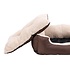 Songmics | Comfortabele Hondenmand met Omkeerbaar Kussen voor Zomer en Wintergebruik | Honden Mand / Puppykussen voor Hond of Kat | Oxford-doek | Afm. 60 x 48 x 15 cm | Kleur: Bruin / Beige