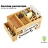 Decopatent Bamboe bureau organizer met pennenbakje en brievenbakje – Bamboe hout, groot formaat - Decopatent