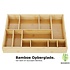 Decopatent Bamboe bestekbak voor keukenla – Bestek organizer van hoogwaardig bamboe hout – Bestekcassette van Decopatent