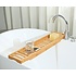 Decopatent Bamboe badrekje voor over bad – 70 cm lang – Badplank / badbrug geschikt voor telefoon – Basic bad tafeltje van hout - Decopatent