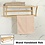 Decopatent Bamboe wandplank en handdoekenrek voor in de badkamer – Hangend houten wandrek / handdoekenhouder – Badkamer rek voor handdoeken - Decopatent