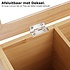 Decopatent Luxe theedoos met doorzichtig venster van bamboe hout – 9 vaks theekist voor thee - Decopatent