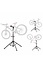 Songmics Fiets Montagestandaard voor Professionals | 360°  Draaibaar Montagestandaard met magnetische gereedschapsbakje | In hoogte verstelbaar van 102 tot 172 Cm. | Lichtgewicht Reparatiestandaard voor fietsen, Mtb's, Racefietsen etc | Eenvoudig mee te nemen
