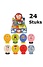 Henbrandt 24 STUKS MIX Dieren Ballon Hoofden | Maak je eigen Dieren Ballon Hoofd | Uitdeelcadeautjes / Traktatie voor Jongens en Meisjes