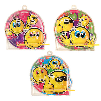 Henbrandt 10 STUKS | KANT-EN-KLARE Gevulde SMILEY Traktatiedozen INCLUSIEF Uitdeel Kado's. Bestaande uit: Uitdeelbox, Krijtjes, Notitieblok, Flipperspel, Puzzel, Stickervel en Bellenblaas | Jongens & Meisjes | Tractatiedozen voor Verjaardagen en Kinderfeestjes