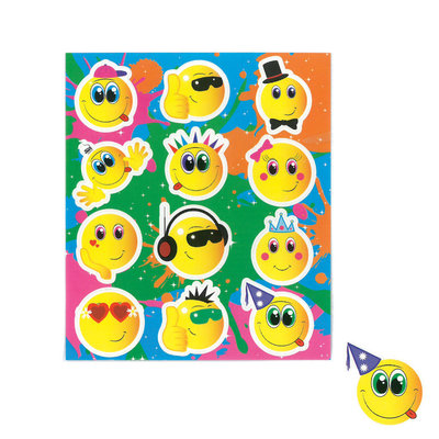 Henbrandt 10 STUKS | KANT-EN-KLARE Gevulde SMILEY Traktatiedozen INCLUSIEF Uitdeel Kado's. Bestaande uit: Uitdeelbox, Krijtjes, Notitieblok, Flipperspel, Puzzel, Stickervel en Bellenblaas | Jongens & Meisjes | Tractatiedozen voor Verjaardagen en Kinderfeestjes