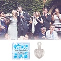 Huismerk 48 STUKS | Bruiloft / Trouwerij Bellenblaas in hart vorm  | Huwelijk mini Bellenblaas | Bellenblaas voor Bruiloft & Wedding