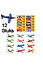 Decopatent 24 STUKS | JONGENS Traktatie / Uitdeel Kado's, bestaande uit: 12x Fighter Gliders Foam Vliegtuigen & 12x Enge Plakkerige Griezels | Stoere Uitdeelcadeaus / Traktatie kado voor Jongens