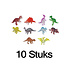 Decopatent 40 STUKS | Dinosaurus Traktatie / Uitdeel Kado's, bestaande uit: 10x Dinosaurus Uitdeelzakjes, 10x Dinosaurus Puzzel, 10x Dino Foam Vliegtuigen en 10x Dino figuur | Dino Uitdeelzakjes met cadeautjes voor 10 Kinderen