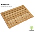 Decopatent Bamboe badmat voor douche of bad - Houten douchemat / badkamermat / saunamat - Decopatent®