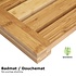 Decopatent Bamboe badmat voor douche of bad - Houten douchemat / badkamermat / saunamat - Decopatent®