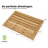 Decopatent Bamboe badmat voor douche of bad - Houten douchemat / badkamermat / saunamat - Decopatent®