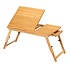 Decopatent Laptoptafel voor op bed van bamboe hout - Hoogte verstelbaar, kantelbaar & Inklapbaar - Bedtafel voor laptop, boek, tablet - Ontbijt op bed tafel - Decopatent®