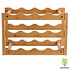 Decopatent Wijnrek van bamboe hout voor 12 flessen wijn - Design wijnflessenrek / flessenrek met 3 lagen - Decopatent®