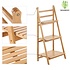 Decopatent Ladderrek / opbergrek van bamboe hout - Houten ladder rek / rekje voor in badkamer - Badkamerrek van Decopatent®