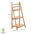 Decopatent Ladderrek / opbergrek van bamboe hout - Houten ladder rek / rekje voor in badkamer - Badkamerrek van Decopatent®